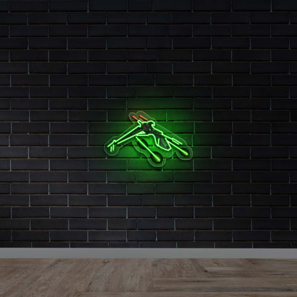 Klingon Bird-of-Prey - Premium Neon Artwork