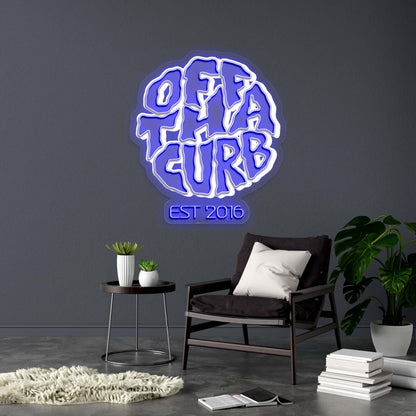OFF THA CURB - Premium Neon Artwork