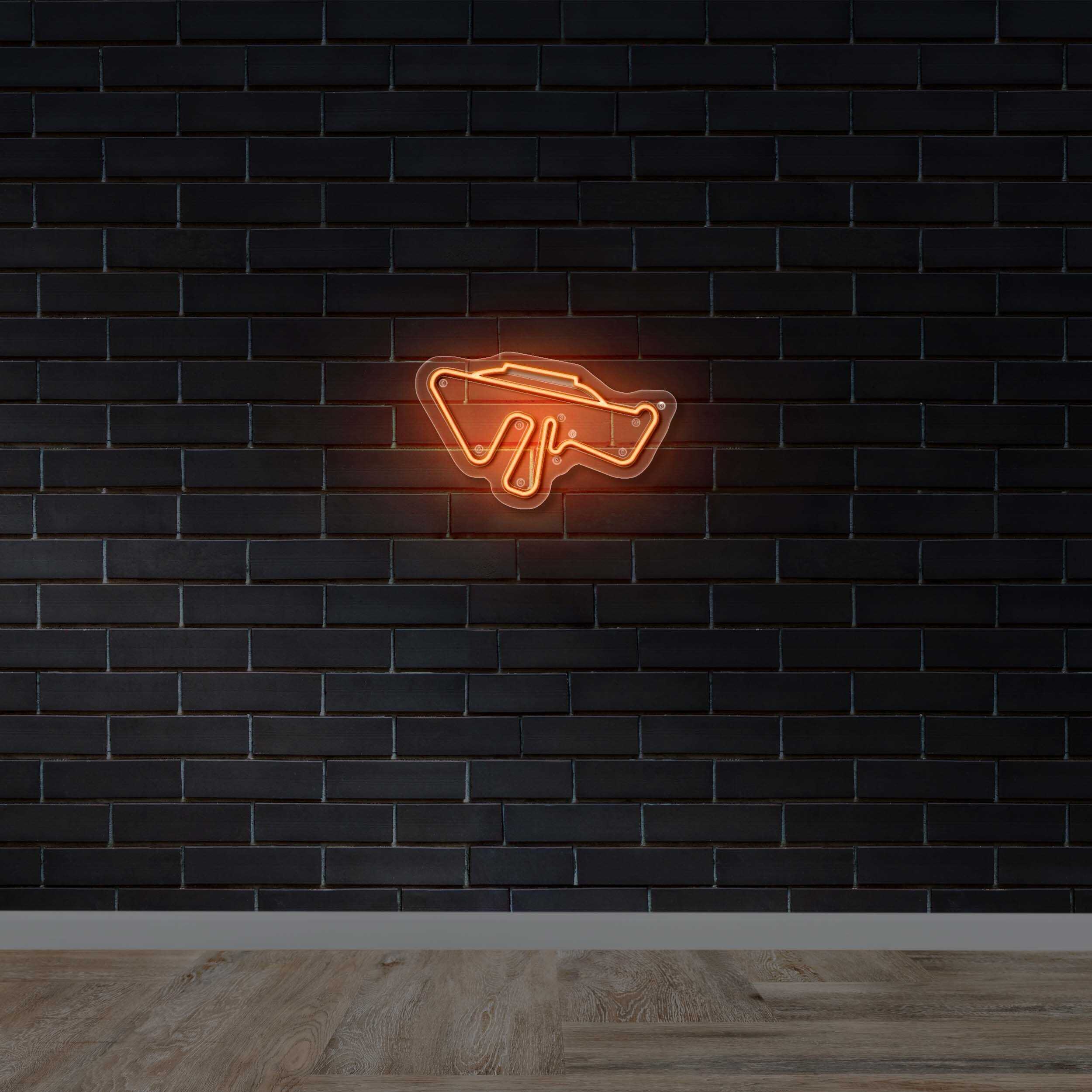 Track Outline - Premium Neon Artwork