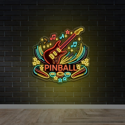 PINBALL - Premium Neon Artwork