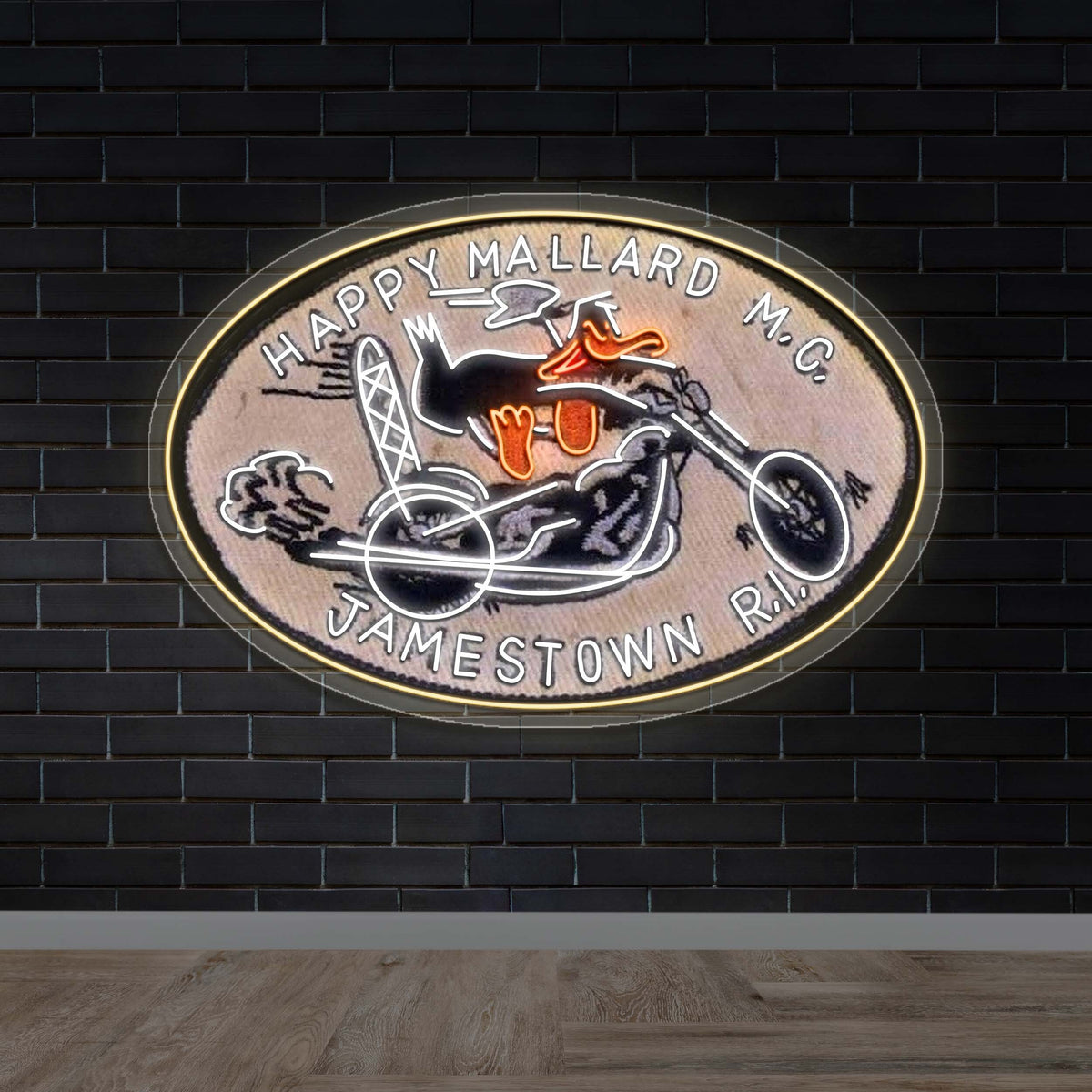 Happy Mallard M.C - Premium Neon Artwork
