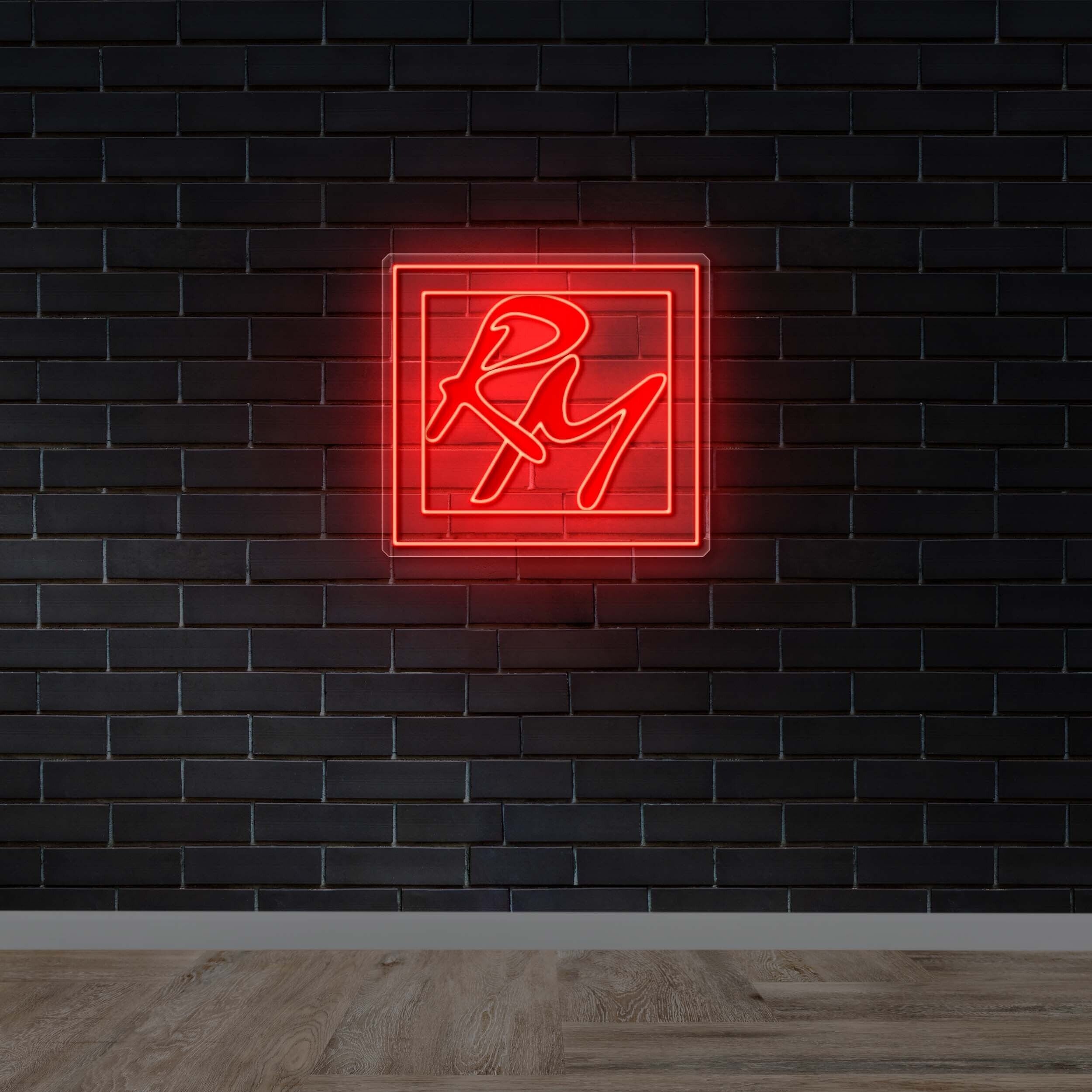 RM with Border - Premium Neon Artwork