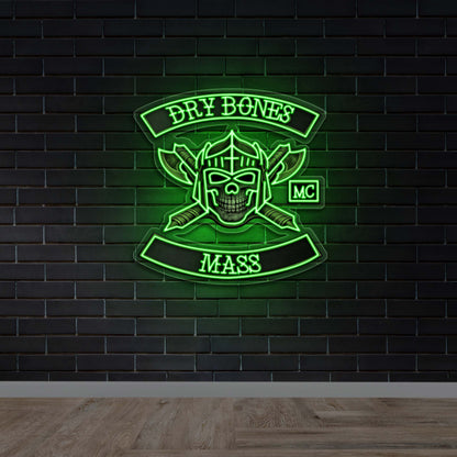 Dry Bones MC - Premium Neon Artwork