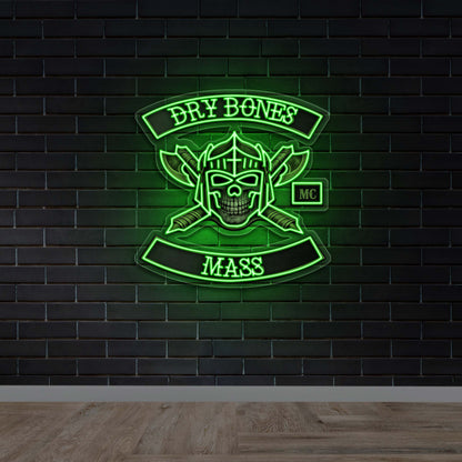 Dry Bones MC - Premium Neon Artwork