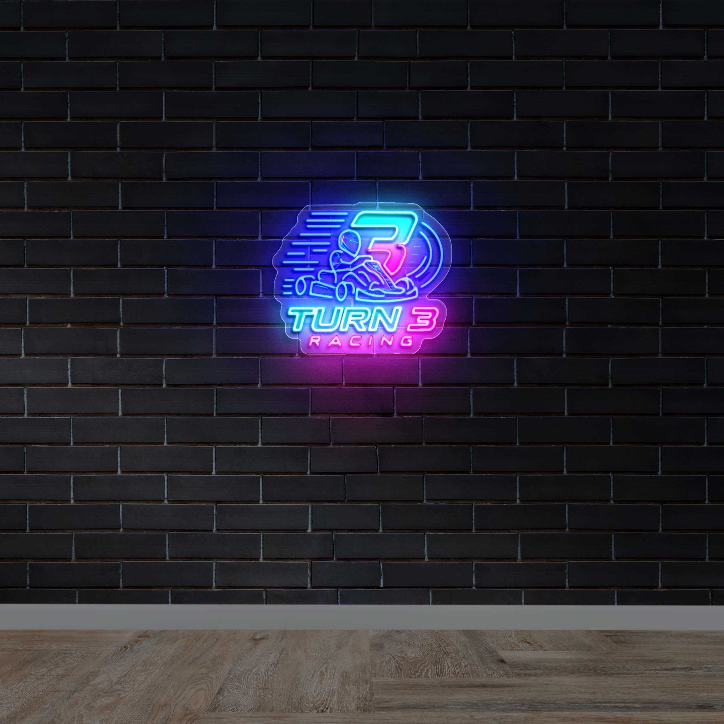Turn 3 Racing – Premium Neon Artwork