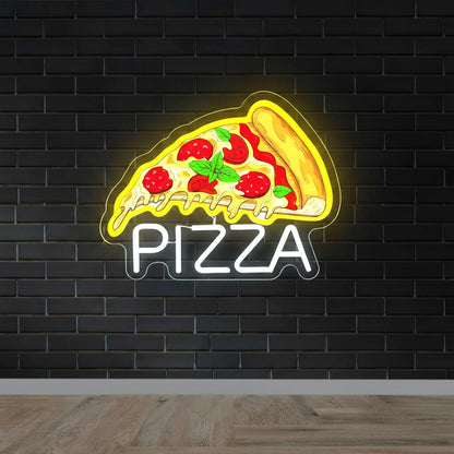 Pizza Slice UV-Print LED Neon Sign
