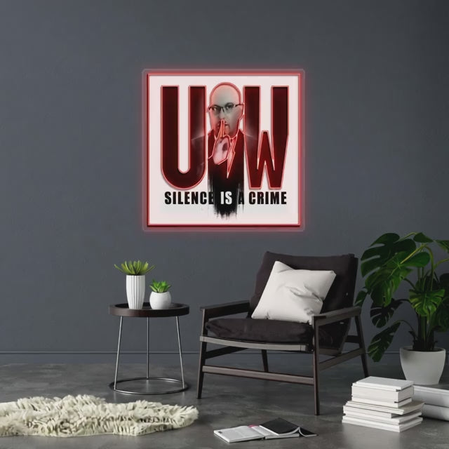 The Unspoken Word - Premium Neon Artwork
