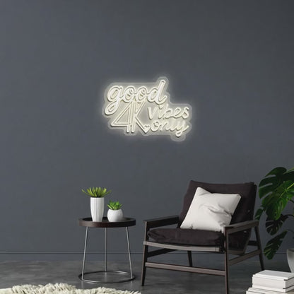 Good 4k Vibes Only - Premium Neon Artwork