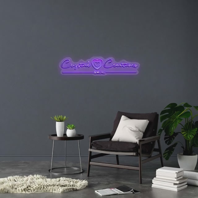 Crystal Creations & MORE - Premium Neon Artwork