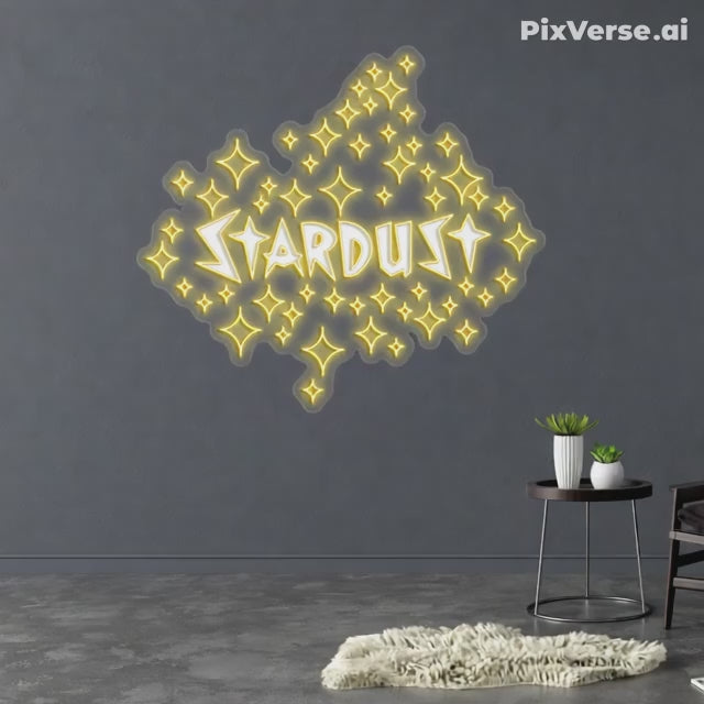 Load video: STARDUST (version 2) - Premium Neon Artwork
