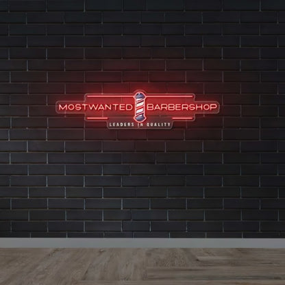 MOST WANTED BARBERSHOP - Premium Neon Artwork