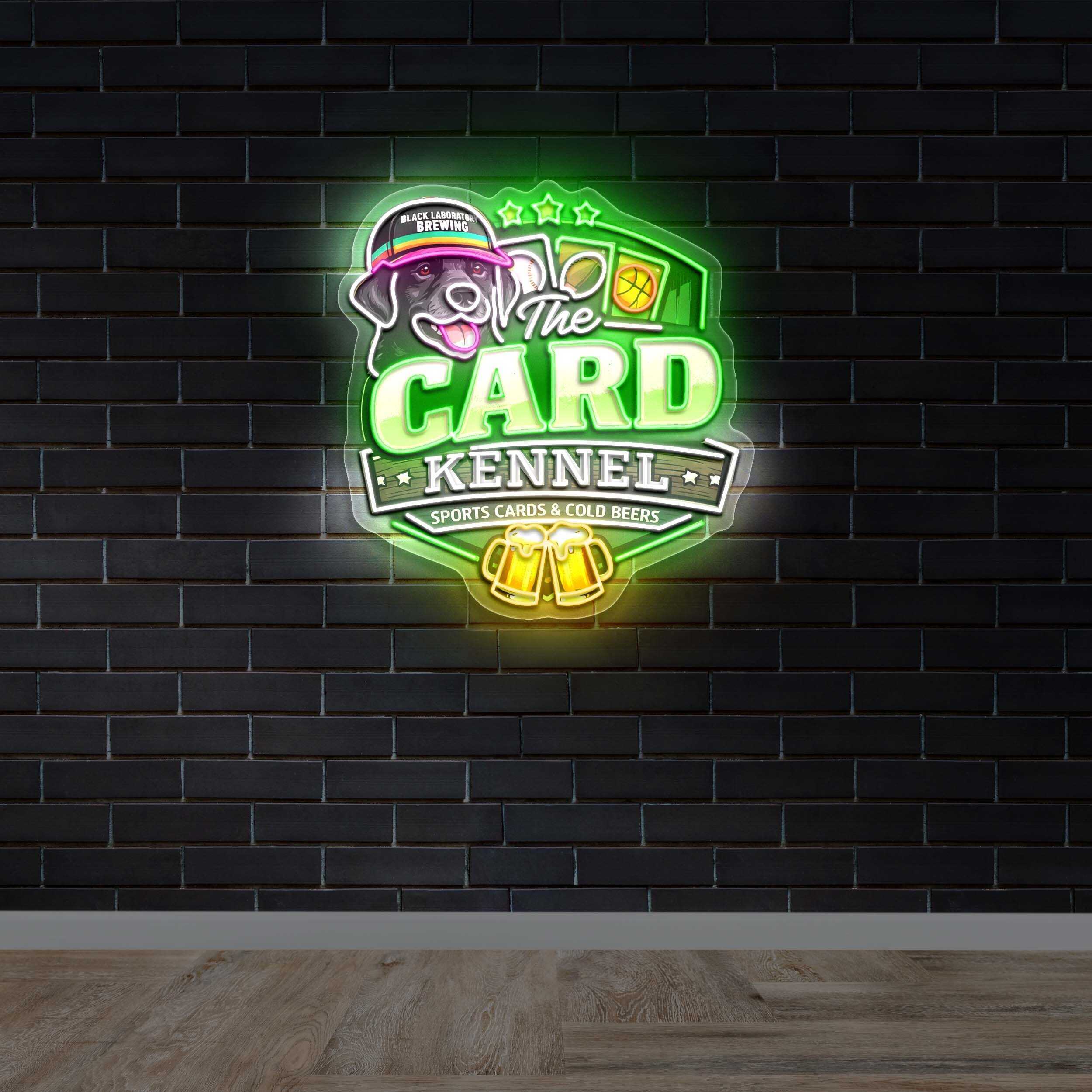 The Card Kennel - Premium Neon Artwork