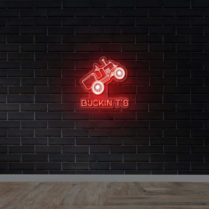 Buckin T's – Premium Neon Artwork