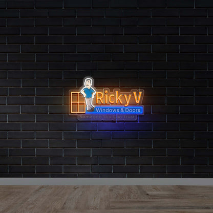 Ricky V - Premium Neon Artwork