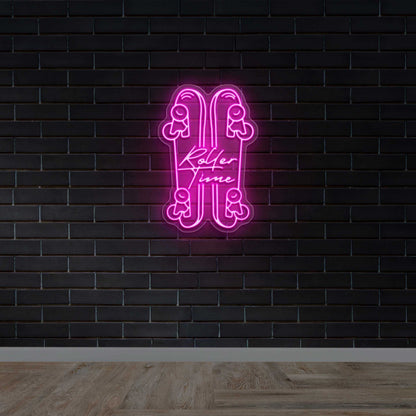 ROLLER TIME - Premium Neon Artwork