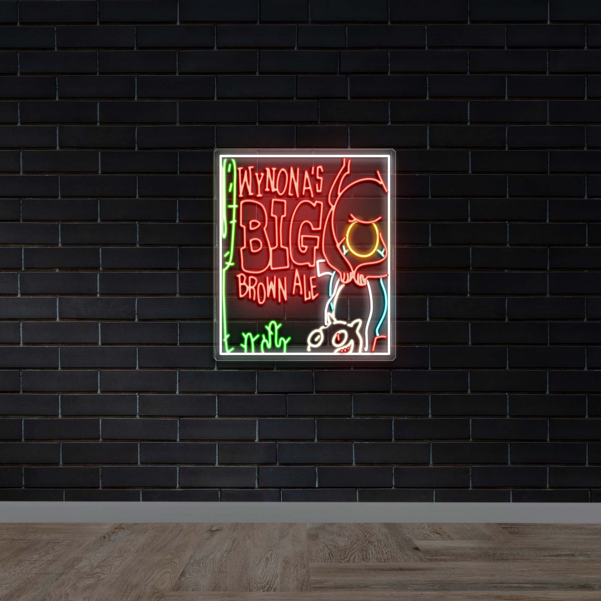 Wynona’s Big Brown Ale - Premium Neon Artwork