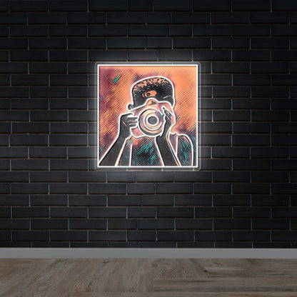 Focus Mode - Premium Neon Artwork
