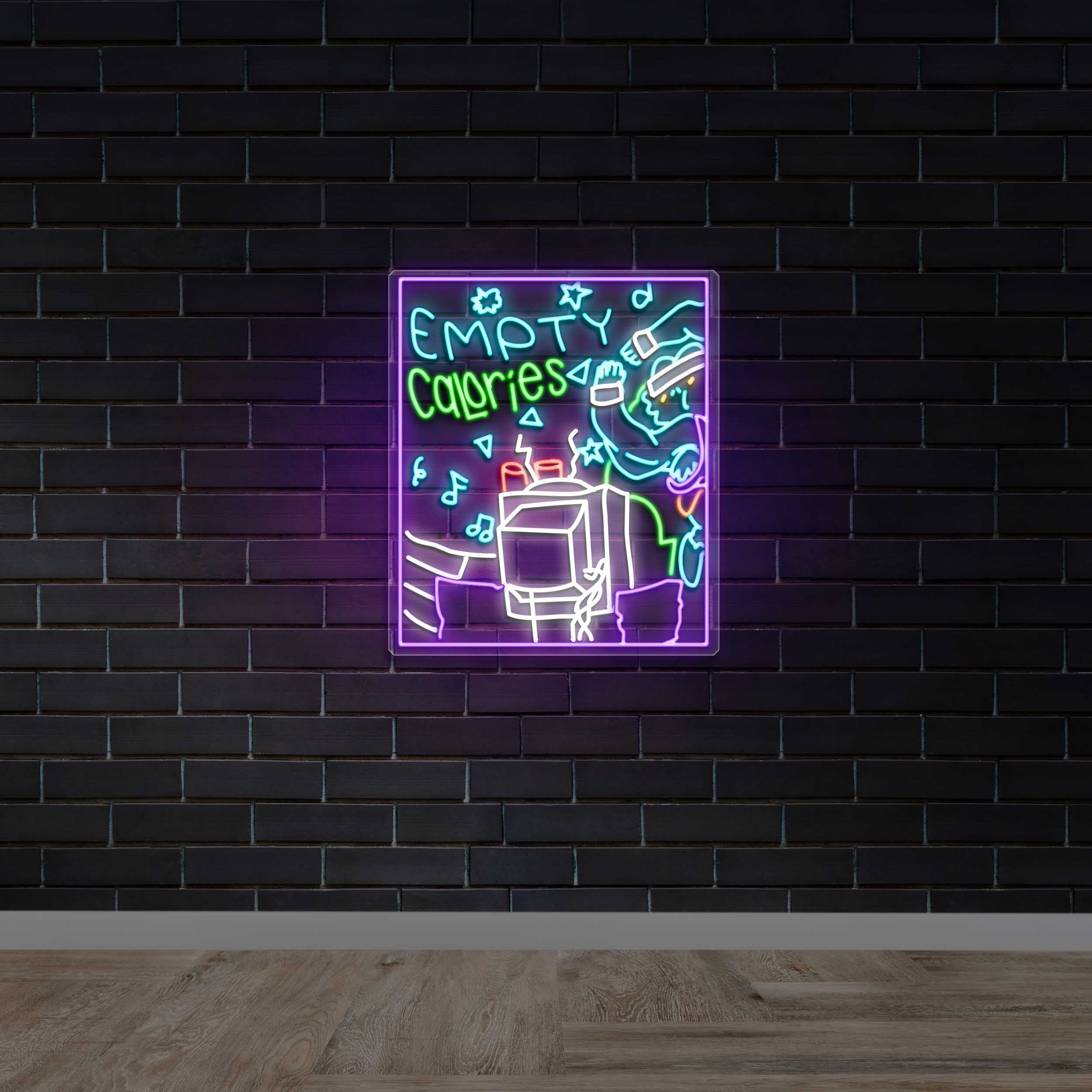 Empty Calories - Premium Neon Artwork
