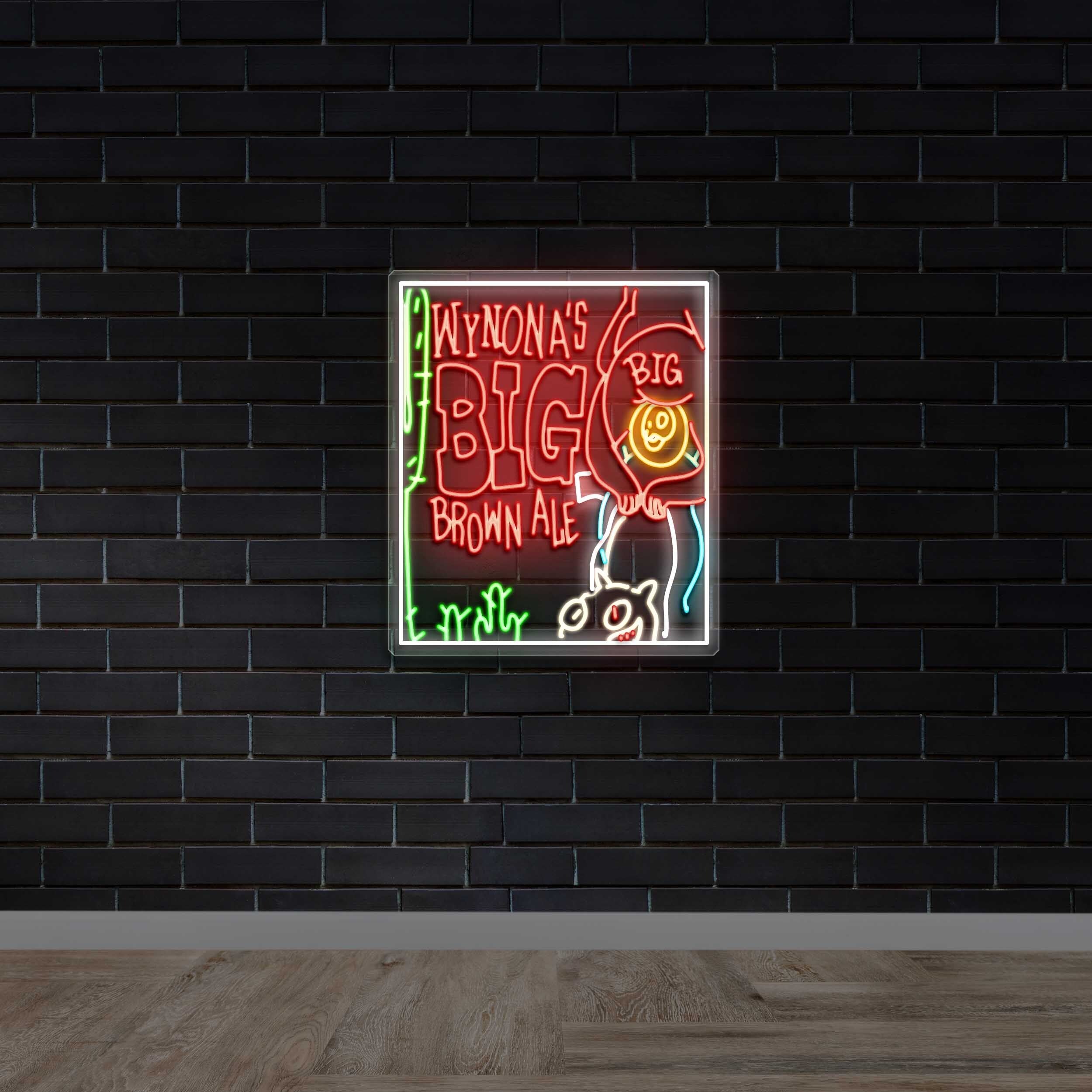 Wynona’s Big Brown Ale - Premium Neon Artwork
