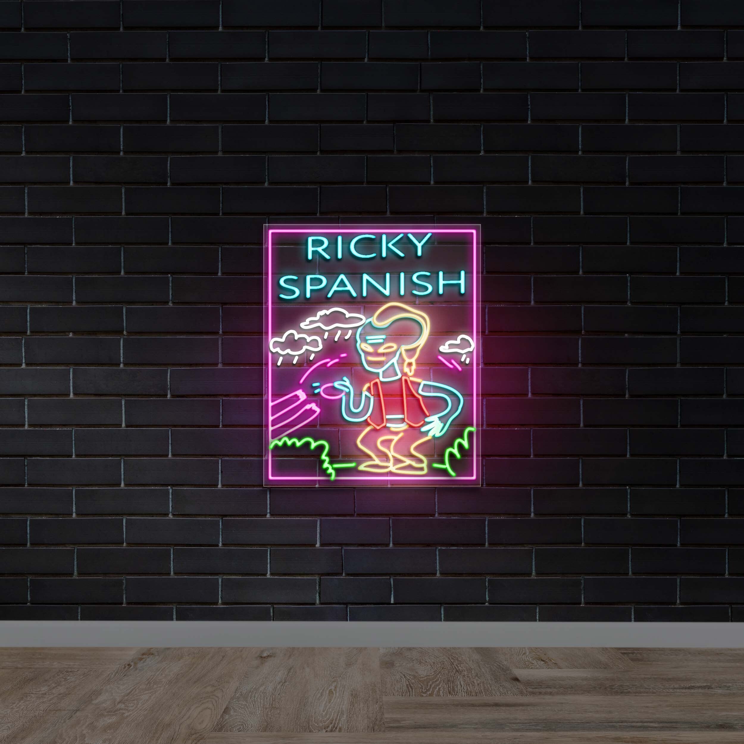 Ricky Spanish - Premium Neon Artwork