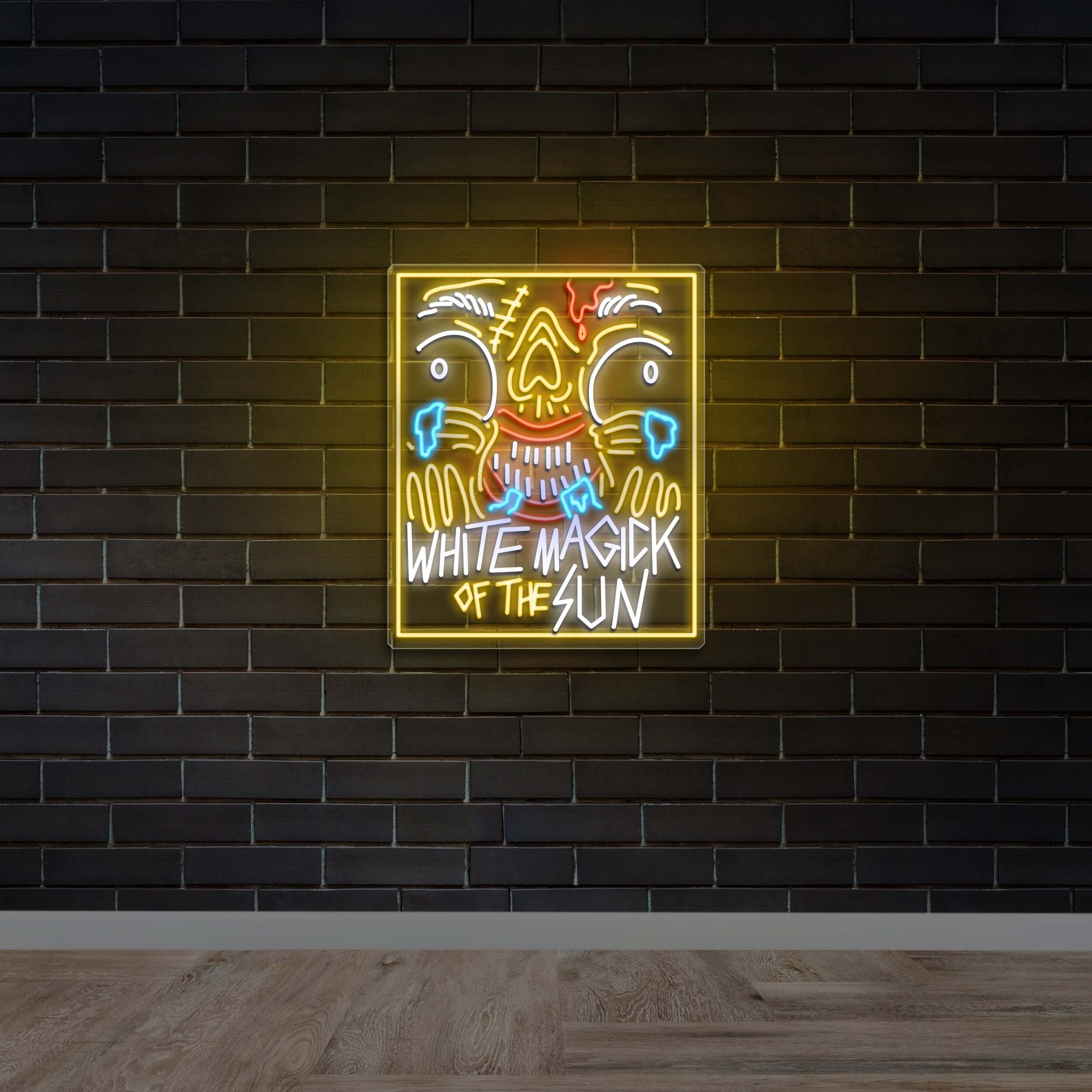White Magic - Premium Neon Artwork