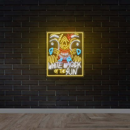 White Magic - Premium Neon Artwork