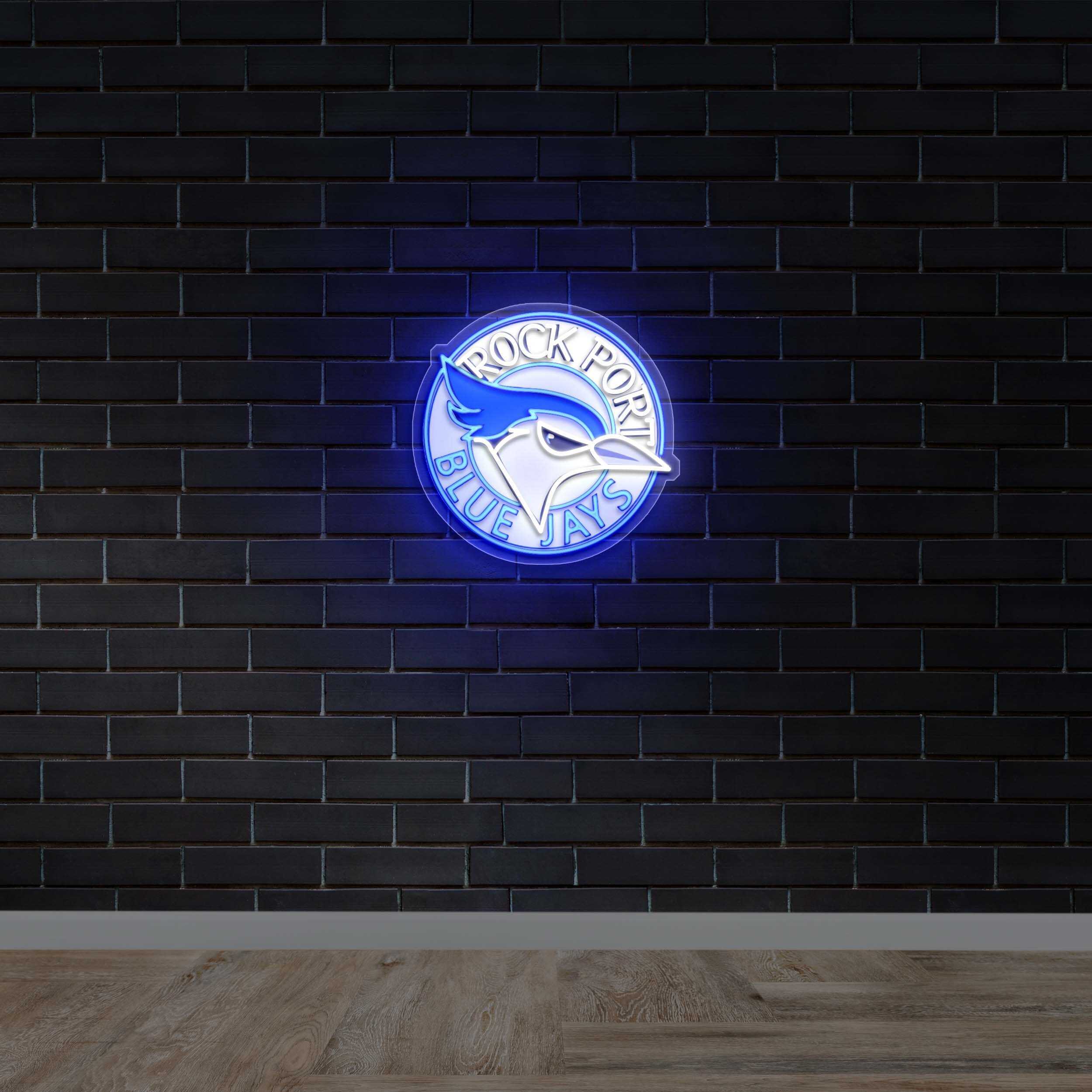 Rock Port Blue Jays - Premium Neon Artwork