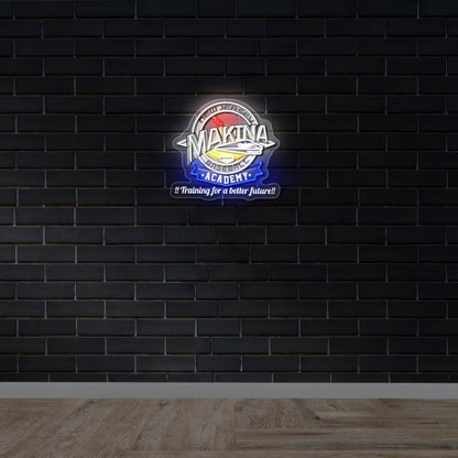Makina Baseball Academy - Premium Neon Artwork