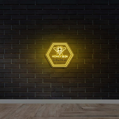 Honey 16:24 - Premium Neon Artwork