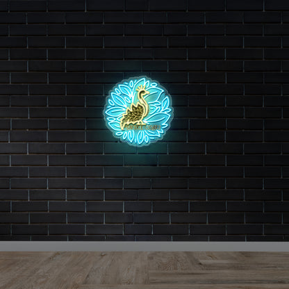 PEACOCK CIGARS - Premium Neon Artwork
