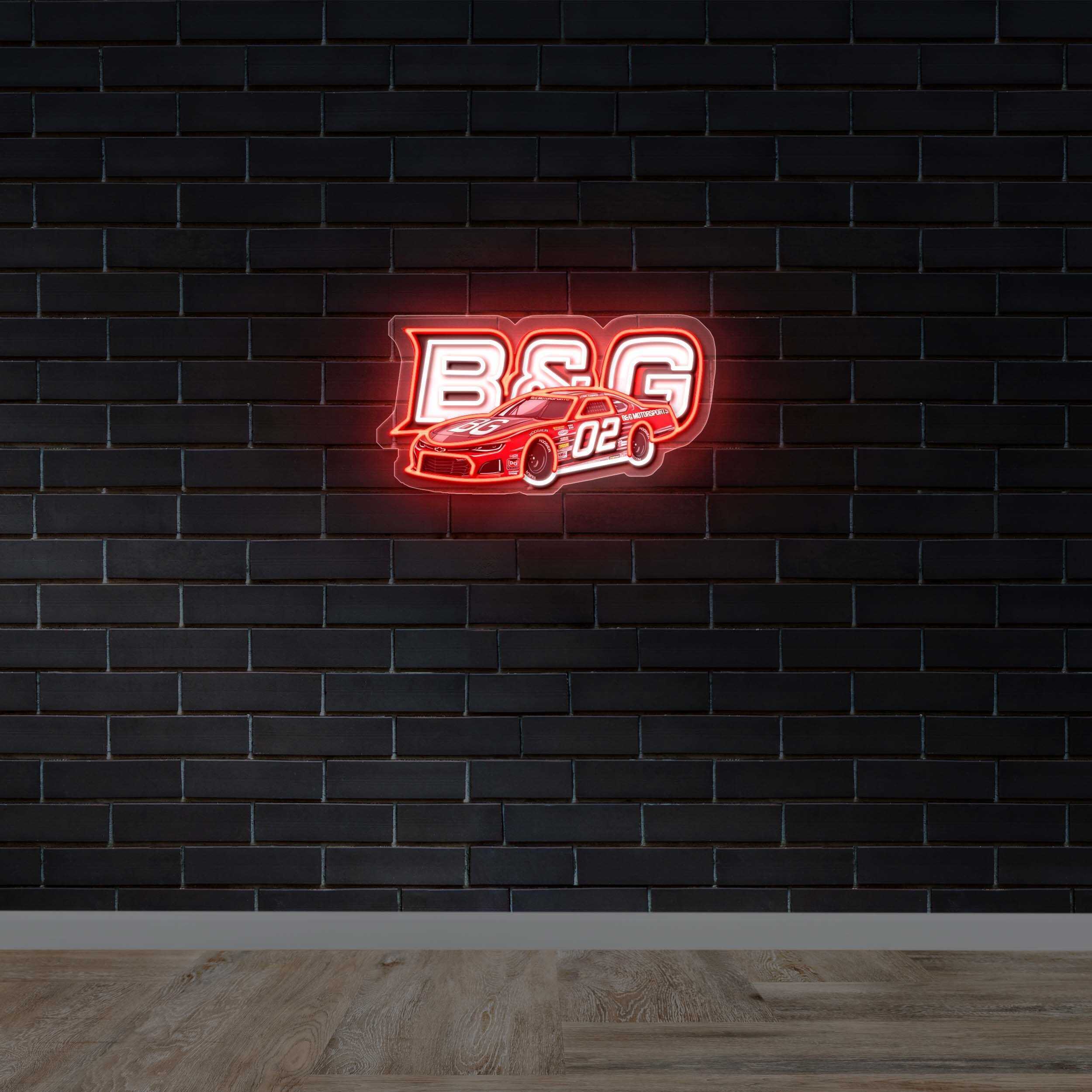 B&G 02 Race Car – Premium Neon Artwork