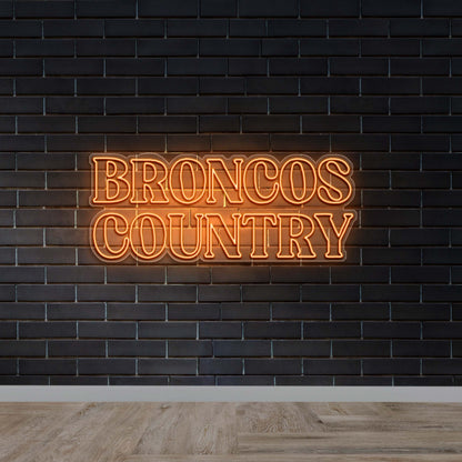 Broncos Country - Premium Neon Artwork