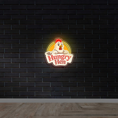 The Hungry Hen - Premium Neon Artwork