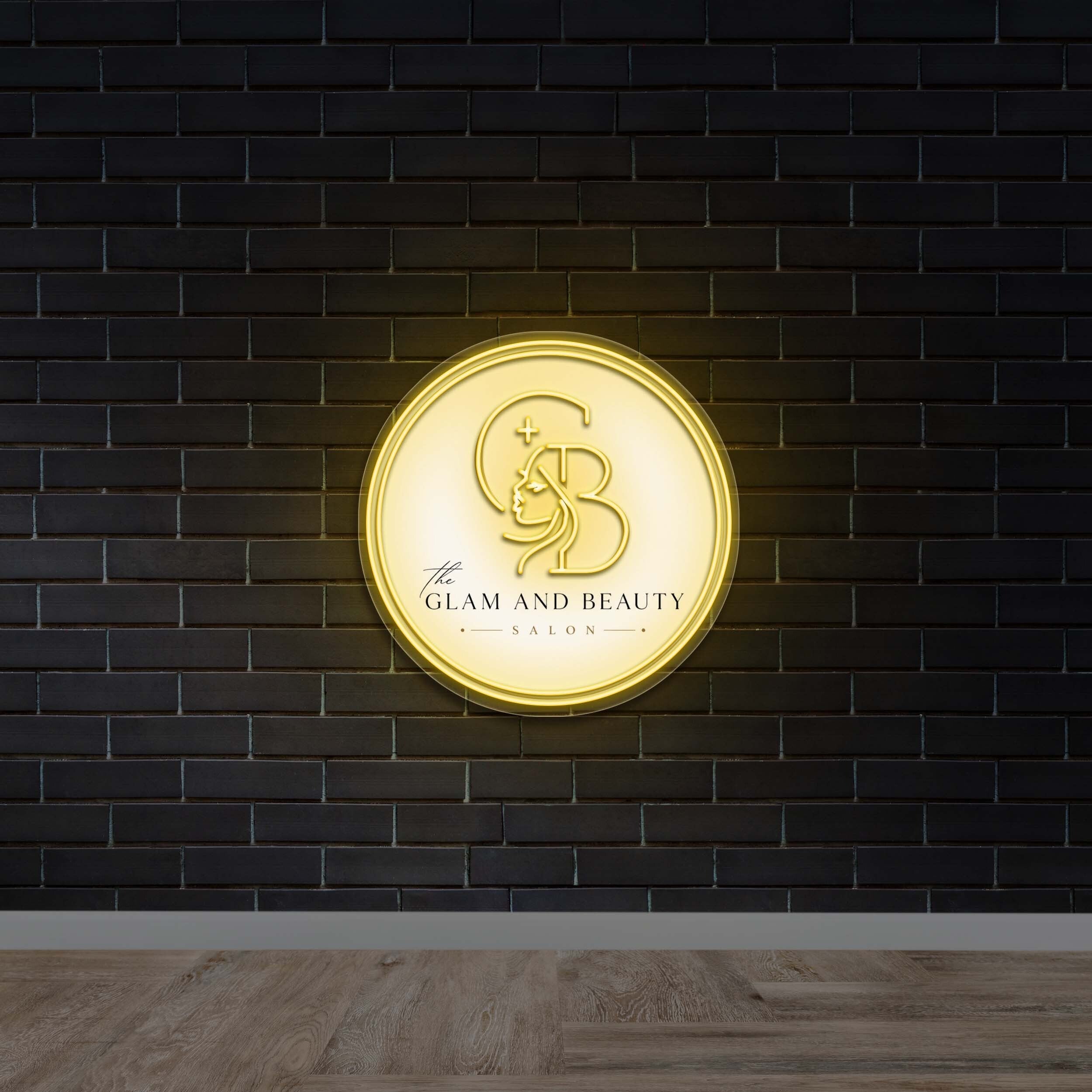 The Glam and Beauty Salon - Premium Neon Artwork