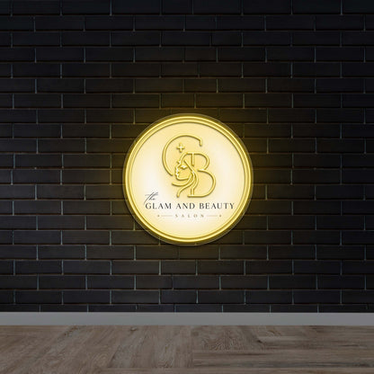 The Glam and Beauty Salon - Premium Neon Artwork