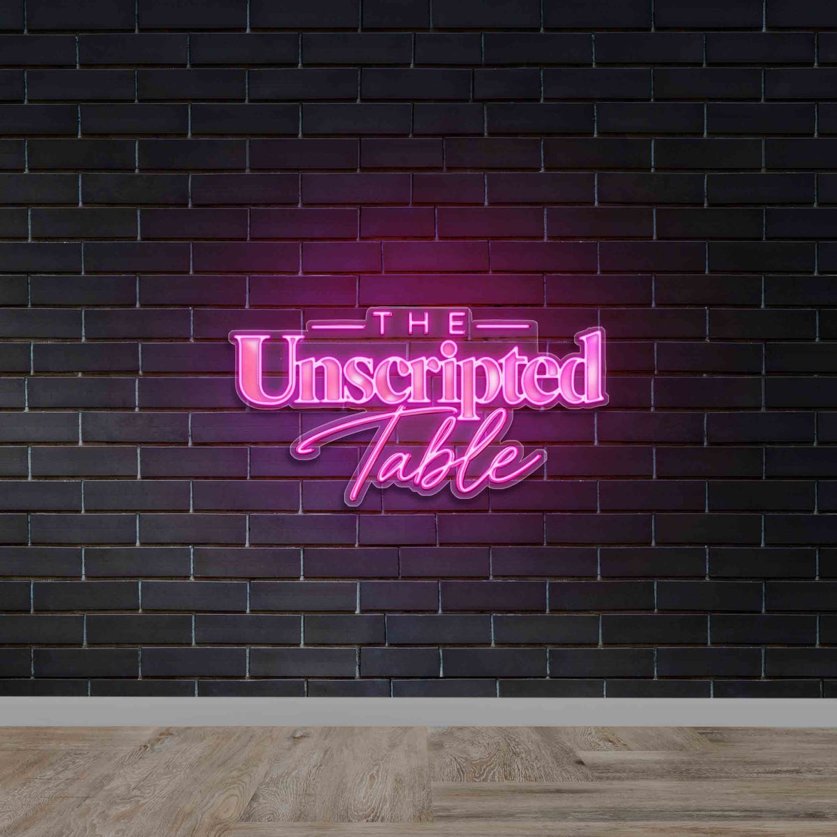 The Unscripted Table - Premium Neon Artwork