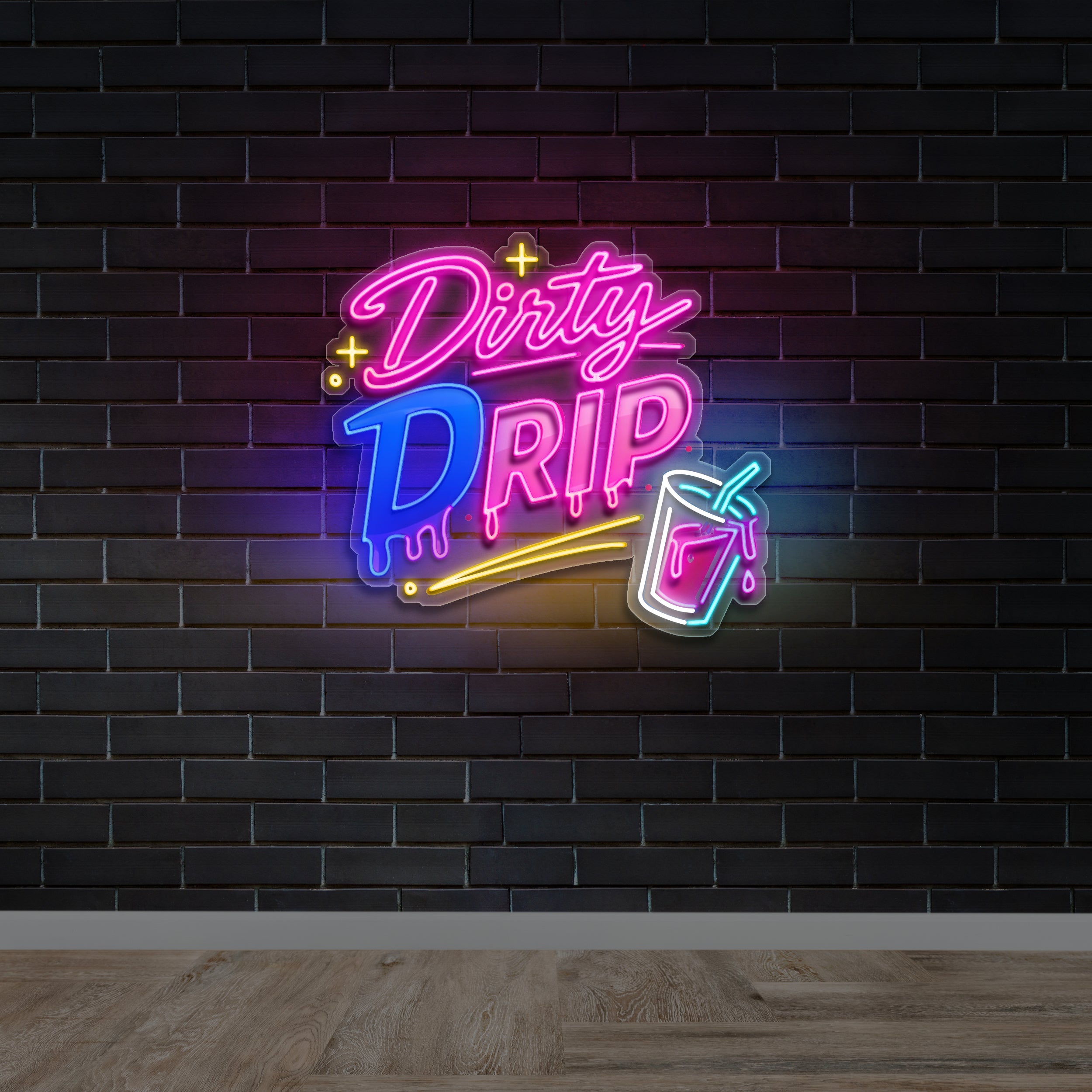DIRTY DRIP - Premium Neon Artwork