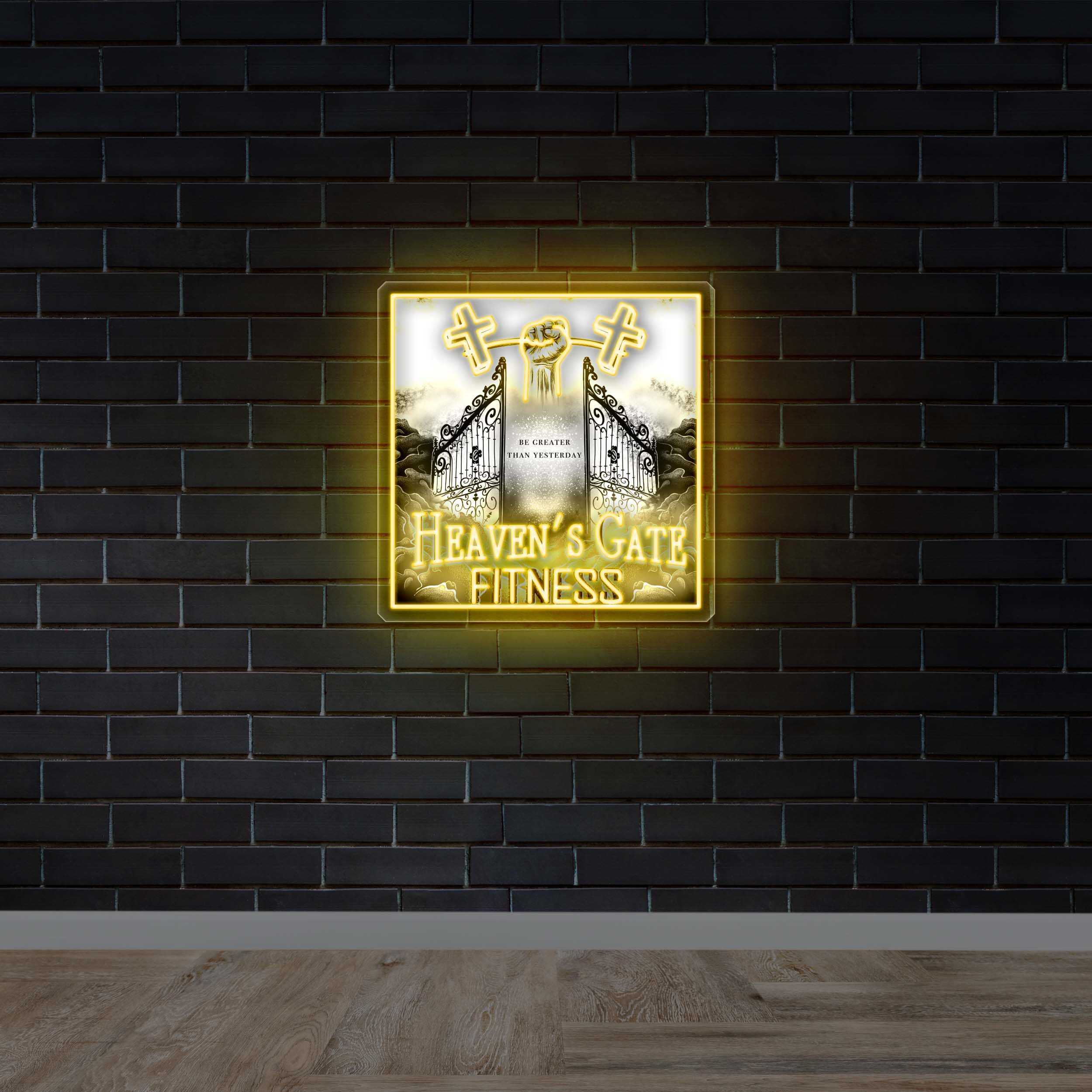 Heaven's Gate Fitness - Premium Neon Artwork