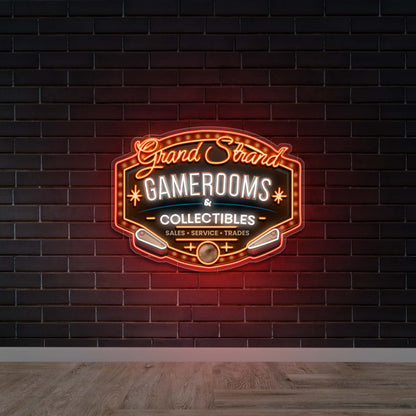 GAME ROOMS & Collectibles - Premium Neon Artwork
