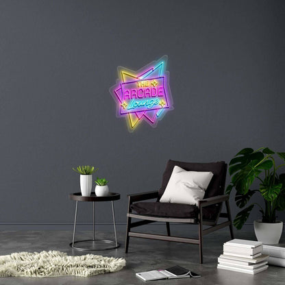 THE ARCADE Lounge | Smaller Version - Premium Neon Artwork