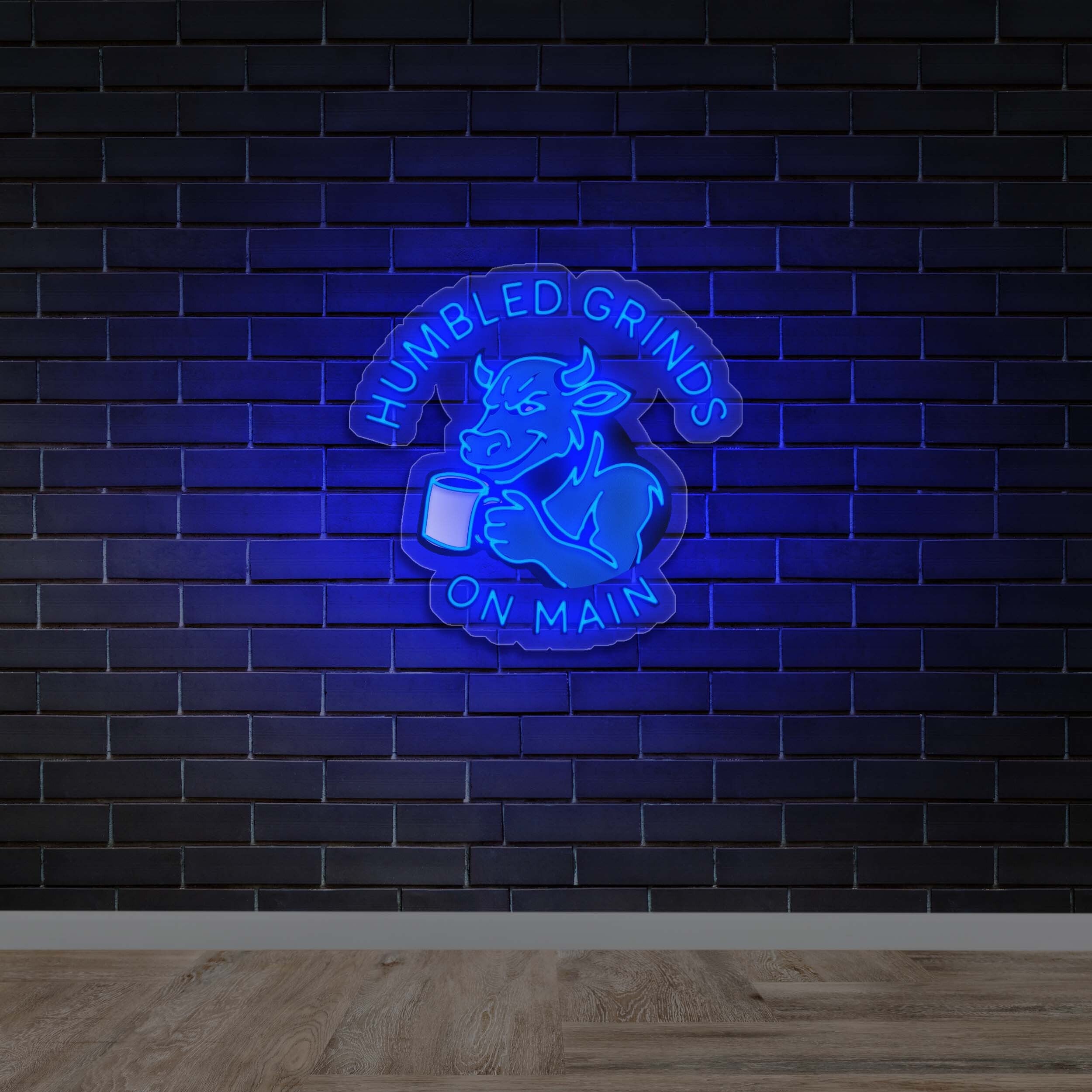 HUMBLED GRINDS ON MAIN -  Premium Neon Artwork