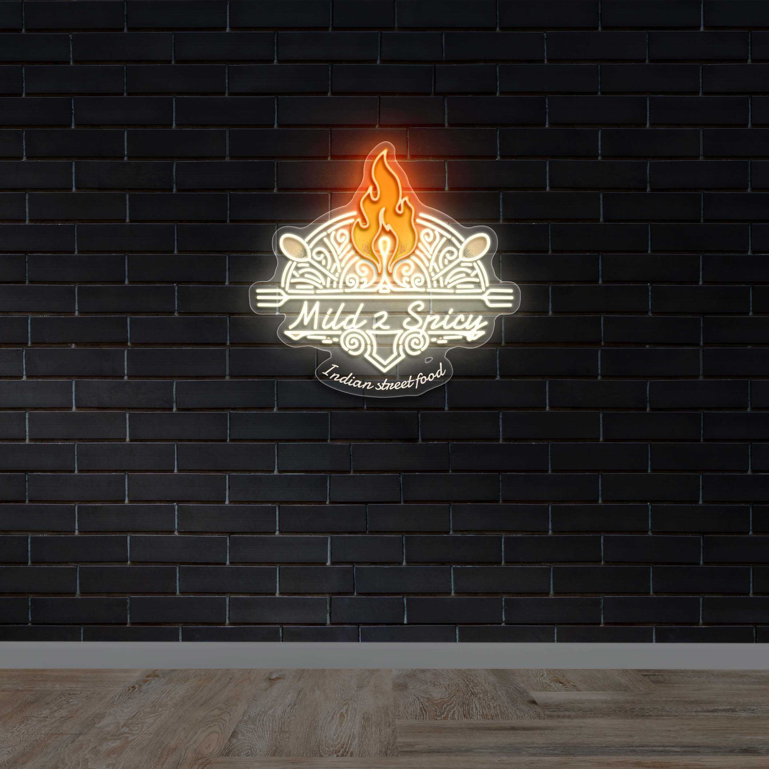 Mild 2 Spicy - Premium Neon Artwork