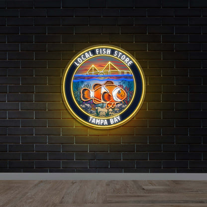 Local Fish Store Tampa Bay - Premium Neon Artwork