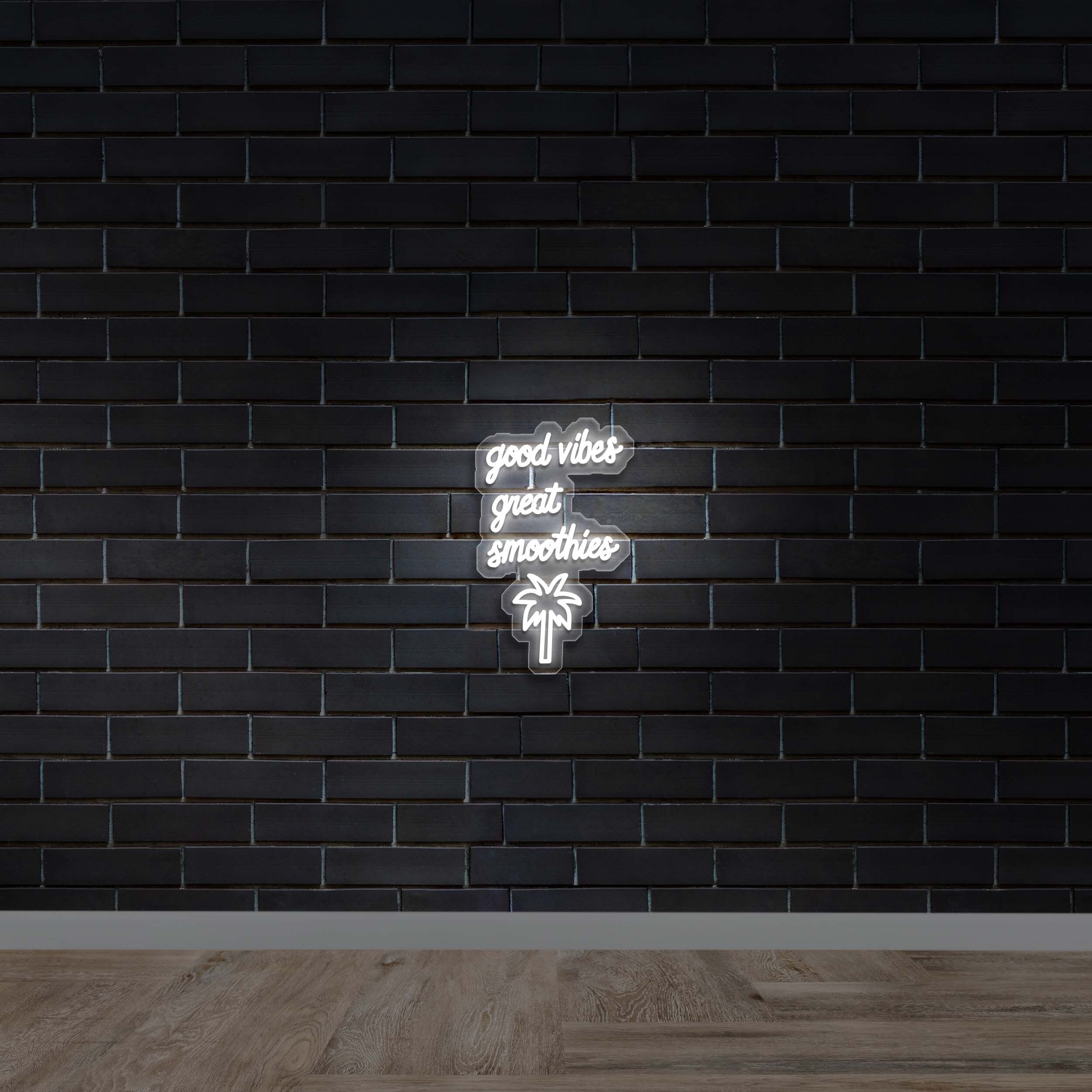 Good Vibes Great Smoothies - Premium Neon Artwork