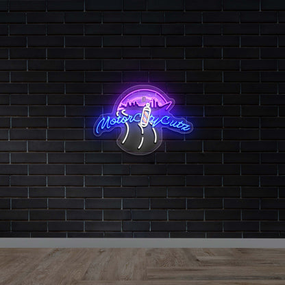 Motor City Cutz - Premium Neon Artwork