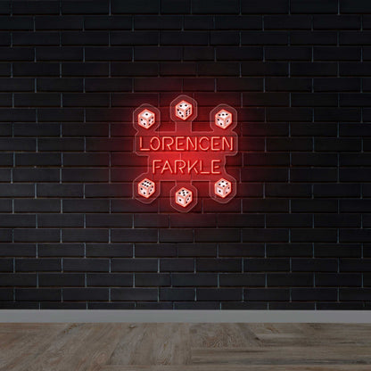 Lorencen Farkle - Premium Neon Artwork