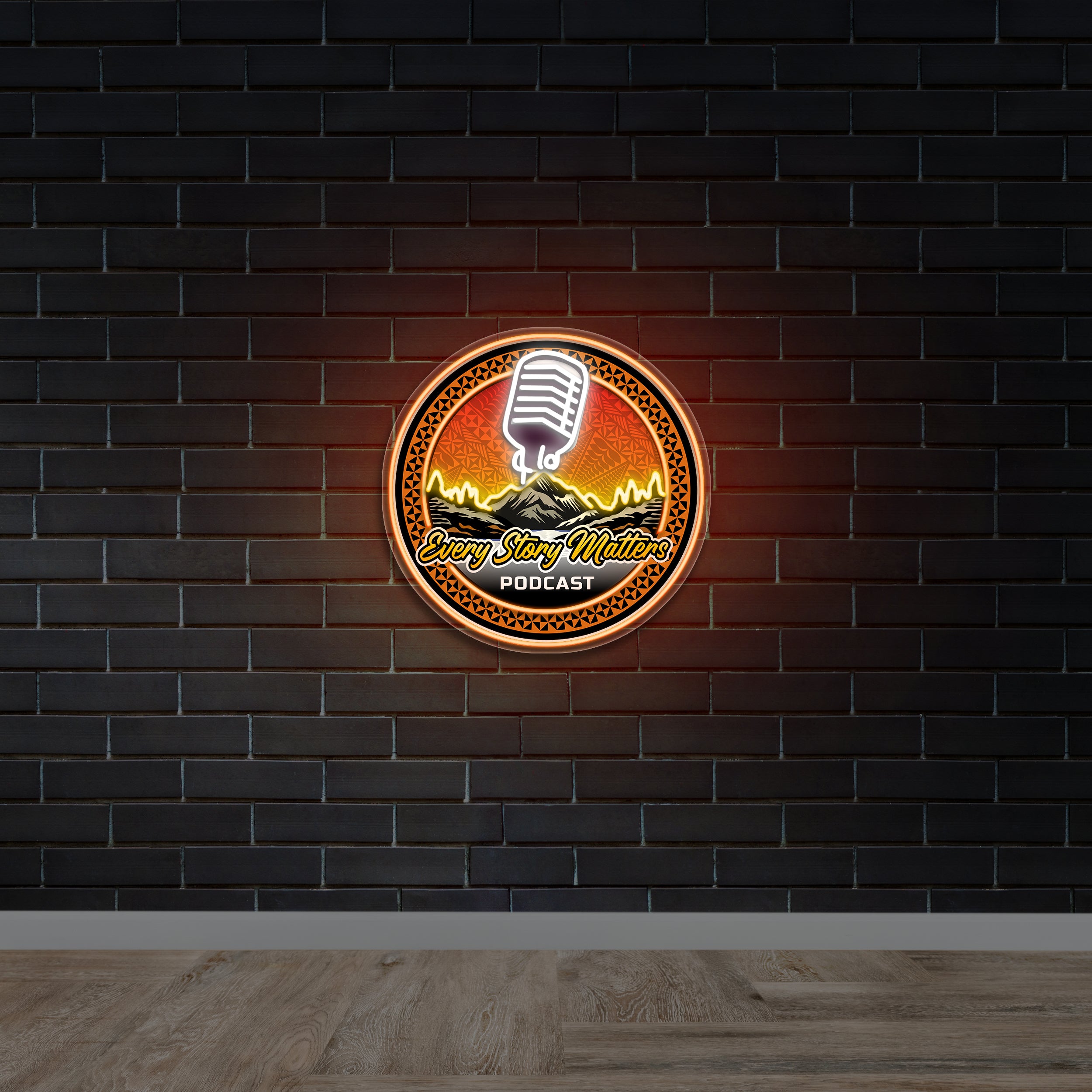 Every Story Matters Podcast - Premium Neon Artwork