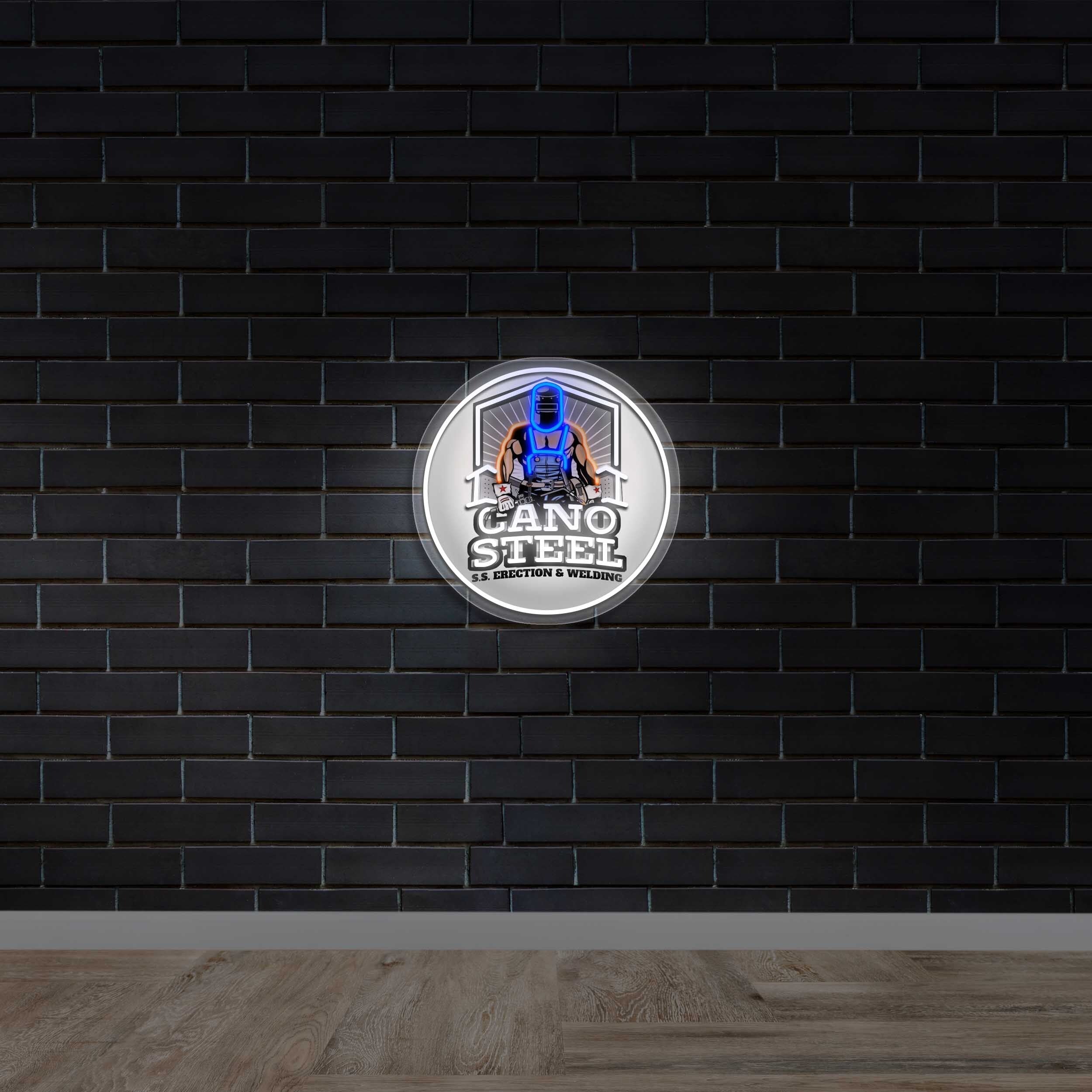 Cano Steel S.S. Erection & Welding - Premium Neon Artwork