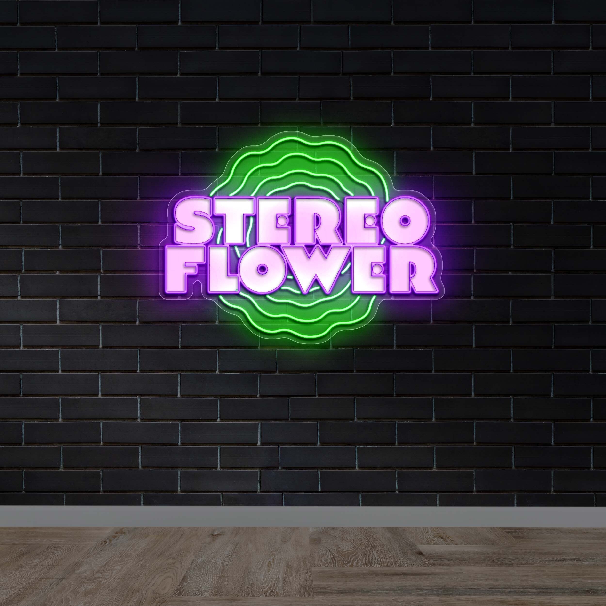 Stereo Flower - Premium Neon Artwork