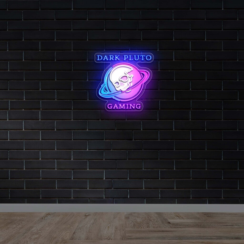 Dark Pluto Gaming (version 2) - Premium Neon Artwork